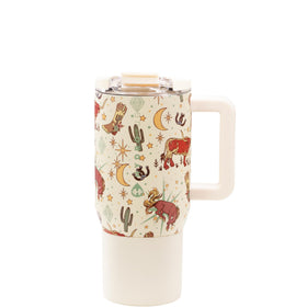 HydroJug Coffee Traveler flip lid enables mess-free one-handed sipping on the go