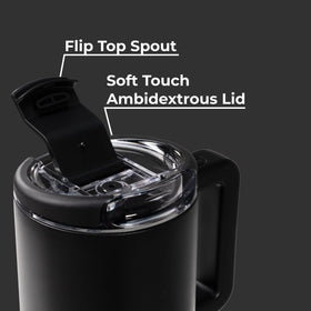 HydroJug Coffee Traveler cup holder friendly base for easy travel