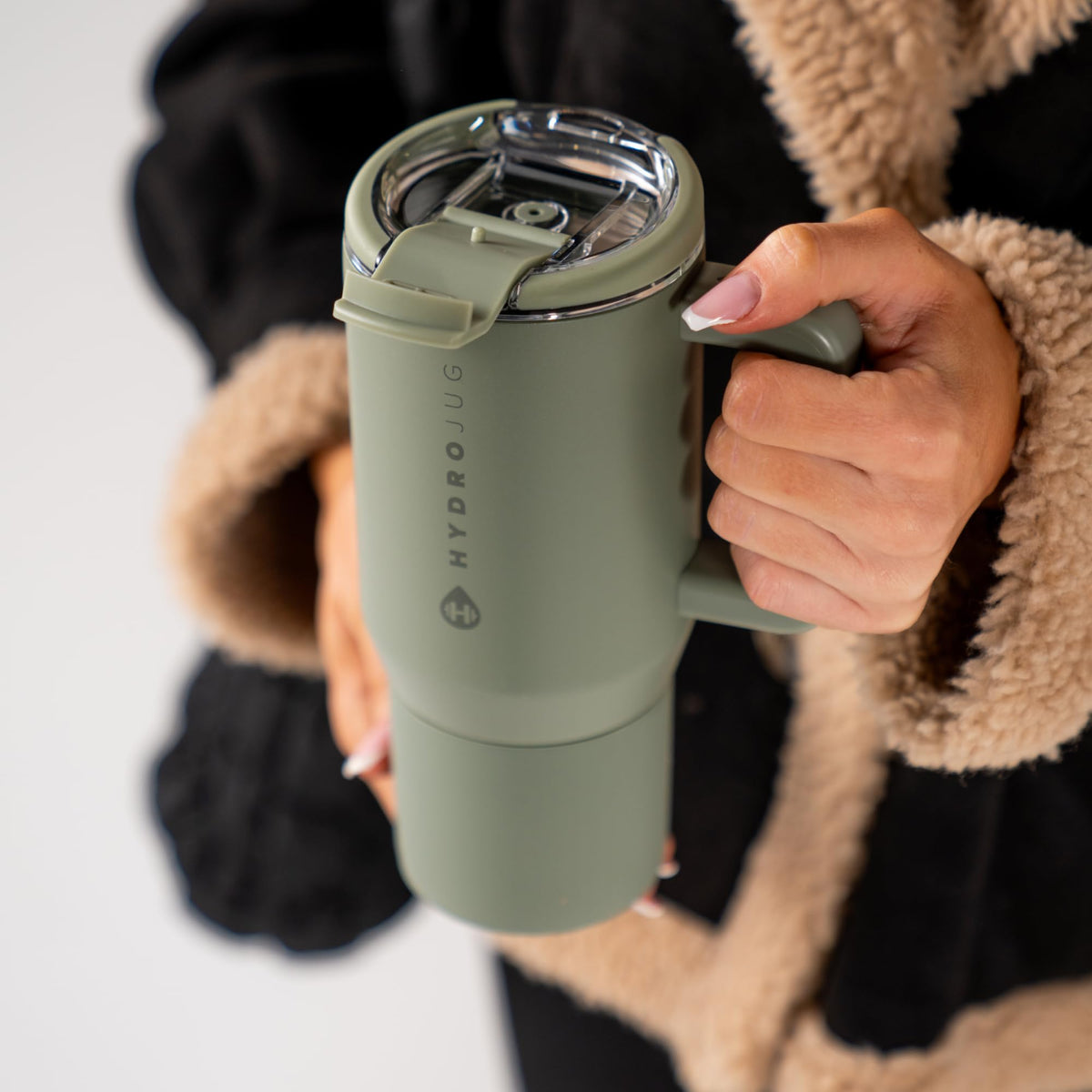 HydroJug Coffee Traveler dishwasher-safe for quick, convenient cleanup.