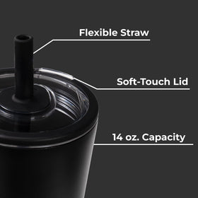 HydroJug Everyday 14oz flexible straw for convenient sipping anywhere.