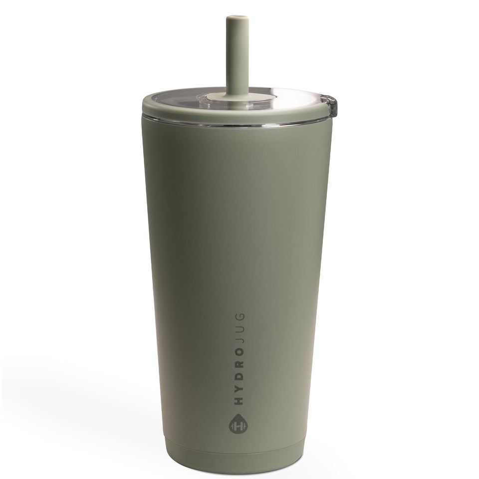 HydroJug Everyday Tumbler 20 oz interior ceramic lining for pure taste and clean sips.