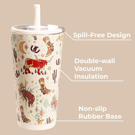 HydroJug Everyday Tumbler 20oz with soft-touch lid for easy sipping.