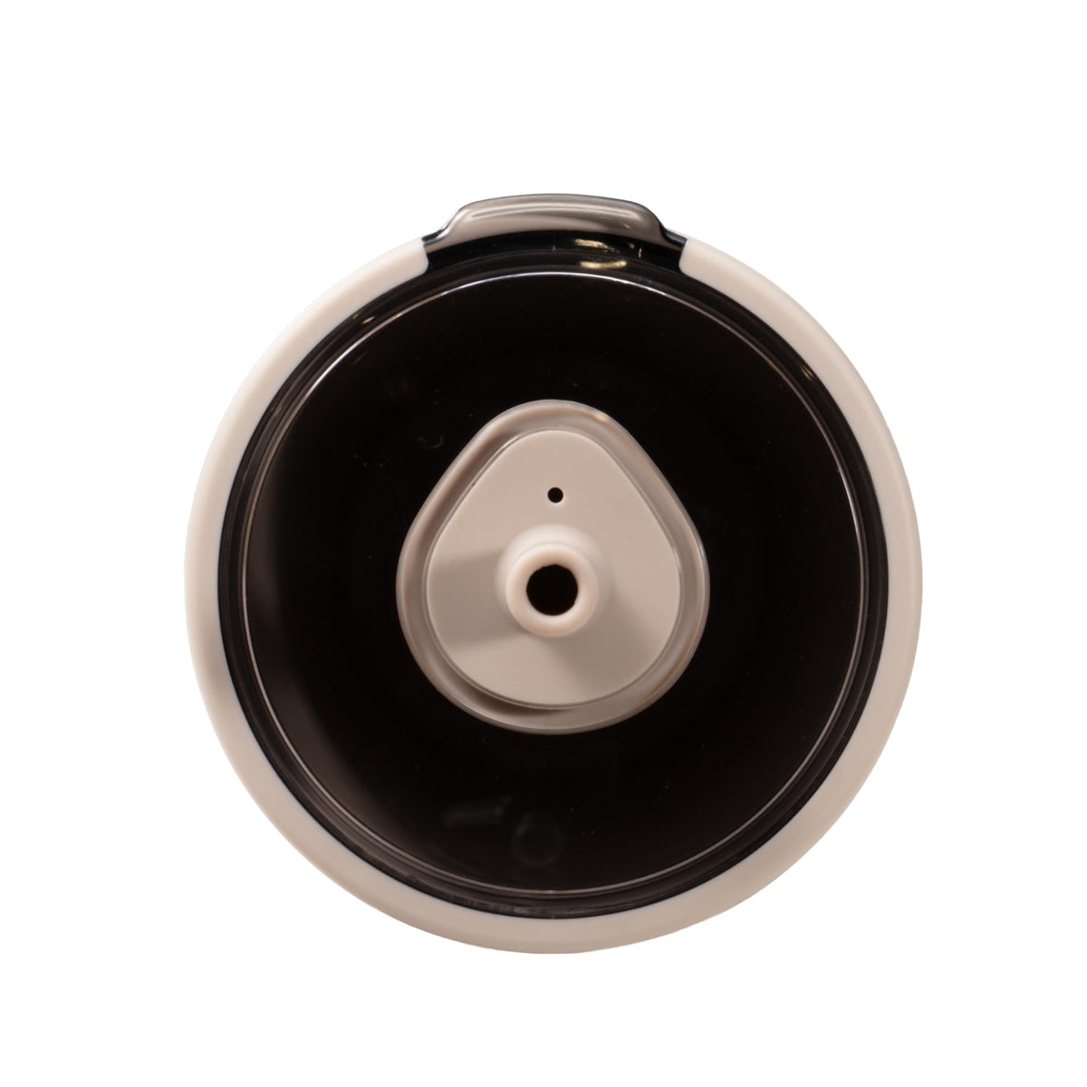 HydroJug Everyday Tumbler Dune, side view, slim base fits car cup holders.