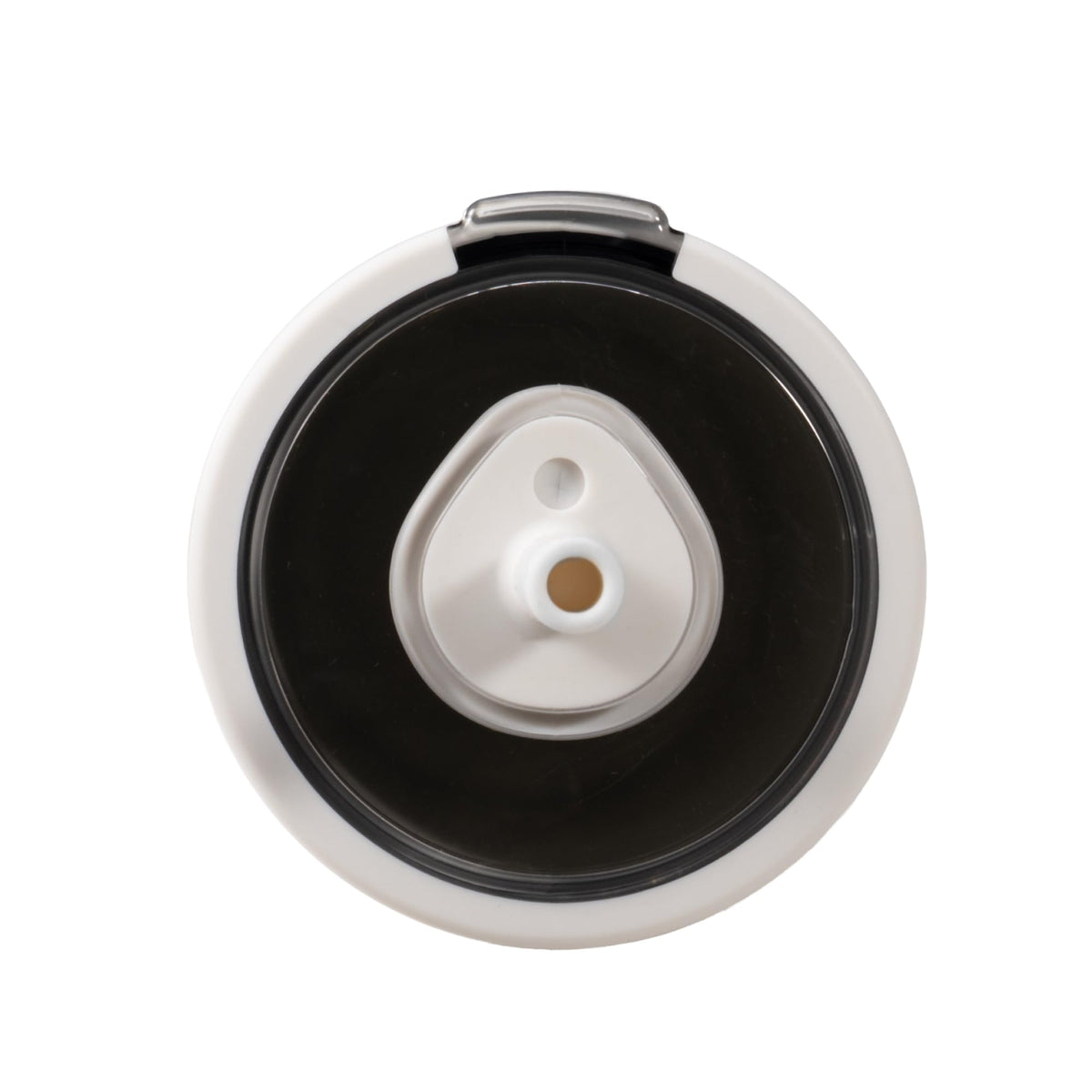 Soft-touch lid on HydroJug Tumbler enables easy sipping on the go.