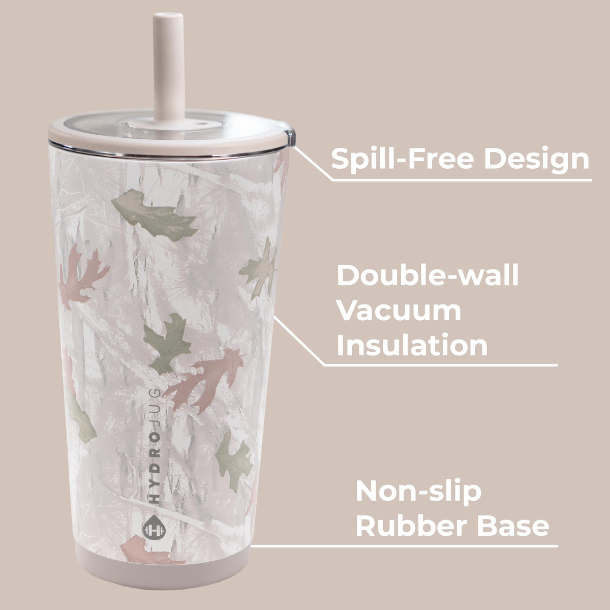 HydroJug Everyday Tumbler straw for convenient hydration anywhere.