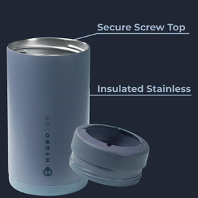 HydroJug insulated stainless steel body preserves chill during outdoor use.