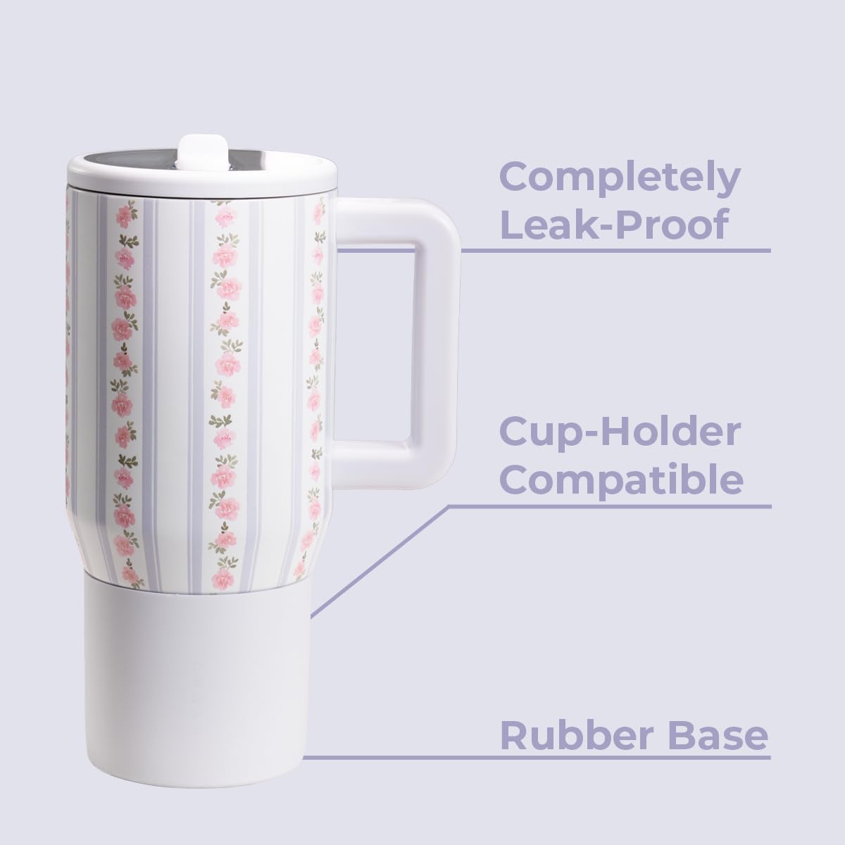 HydroJug Kids 20oz bottle with handle fits small hands for easy carrying.