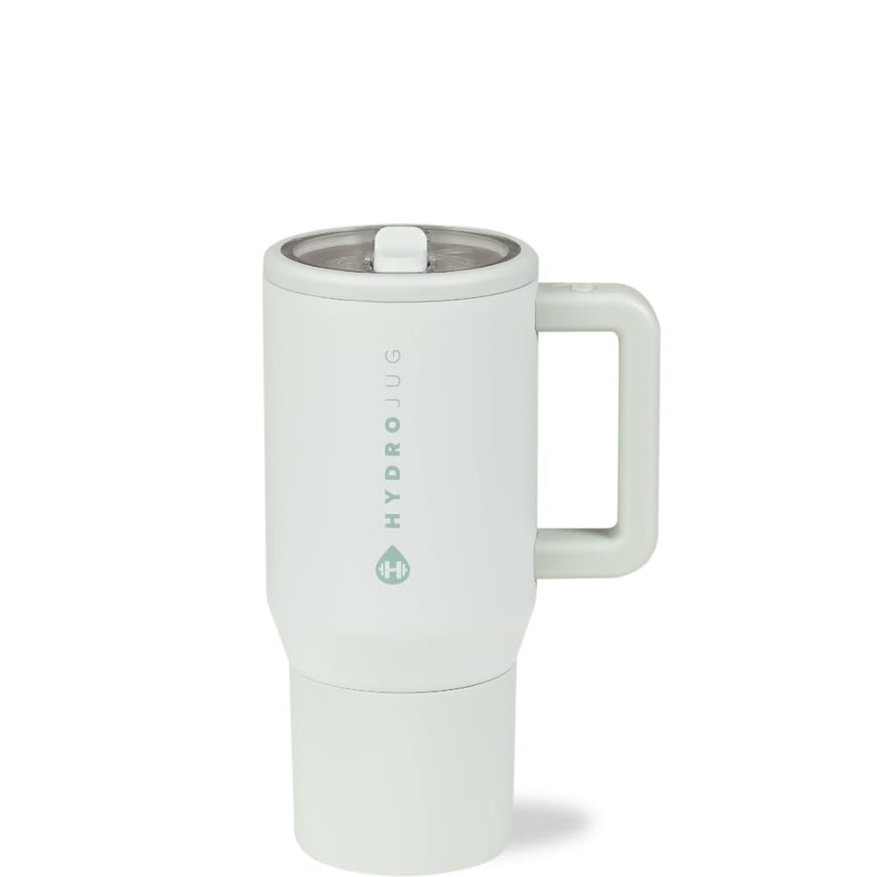 HydroJug Kids 20 oz insulated bottle with flip straw for all-day cooling.