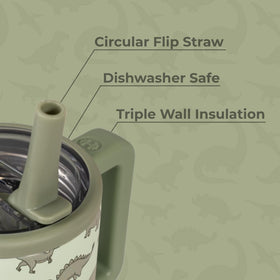 HydroJug Kids 20 oz triple-wall insulation keeps drinks cold