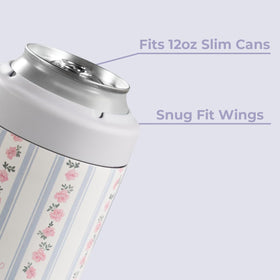 HydroJug Slim Can Cooler has a non-slip base for stable placement on surfaces.