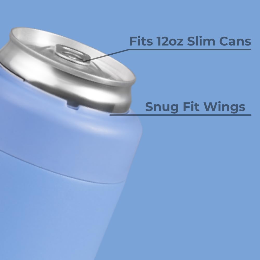 HydroJug Slim Can Cooler rubber base close-up demonstrates stable placement on surfaces.