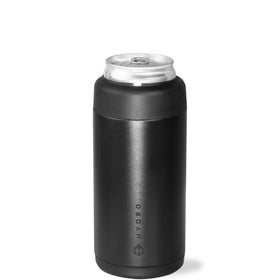 HydroJug Slim Can Cooler with screw-top lid keeps a 12oz can secure and cold.