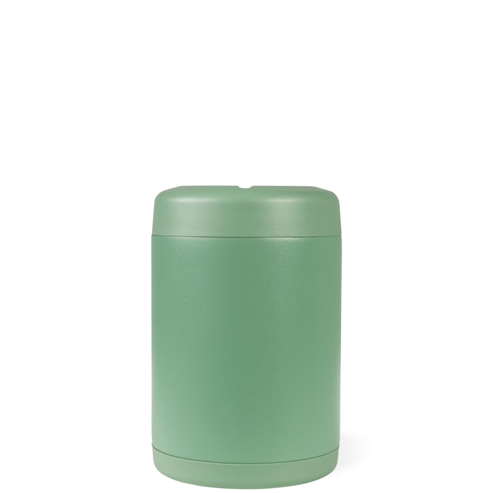 HydroJug Standard Can Cooler Sage lid close-up showing secure twist lid.