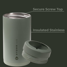 HydroJug secure screw-top lid prevents spills during travel and outdoor events.