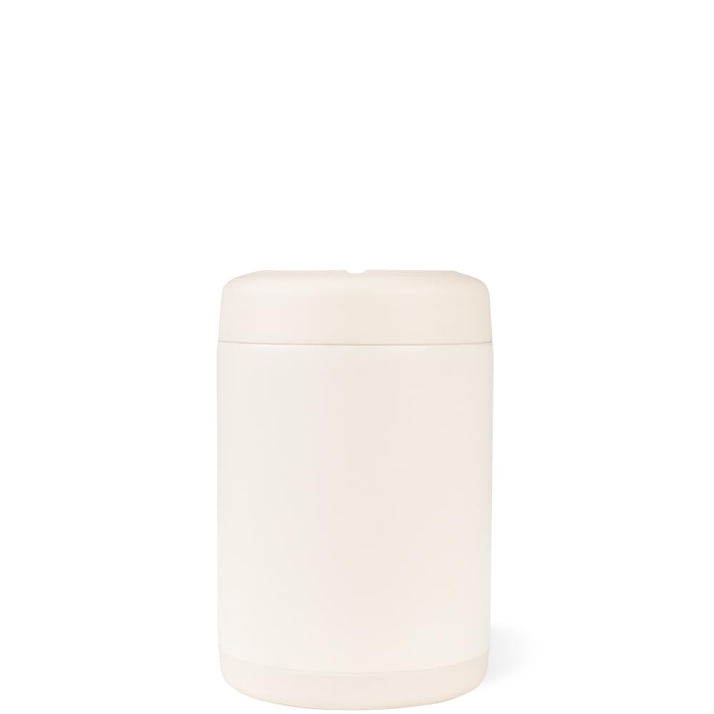 HydroJug Standard Can Cooler top lid view highlighting screw-top lid for travel stability.