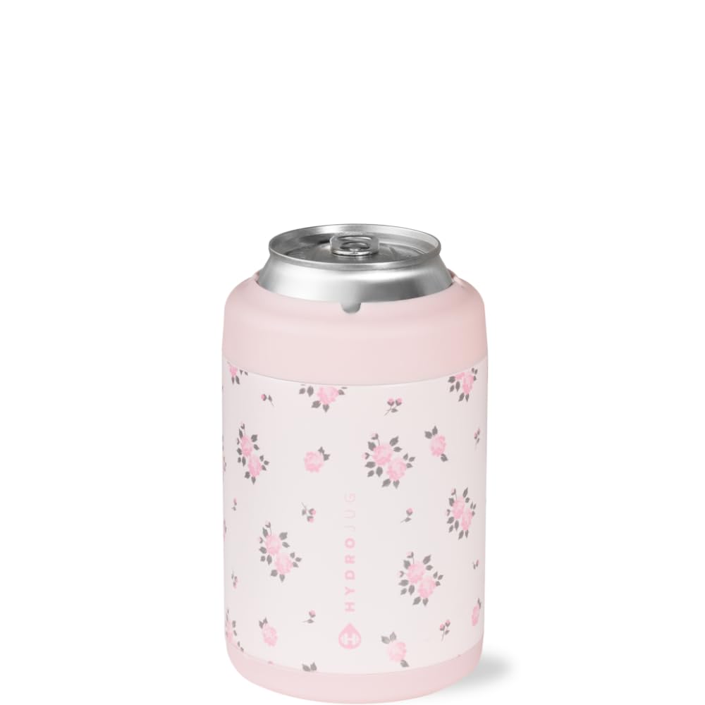 HydroJug Standard Can Cooler with screw-top lid keeps drinks secure and spill-free on the go.