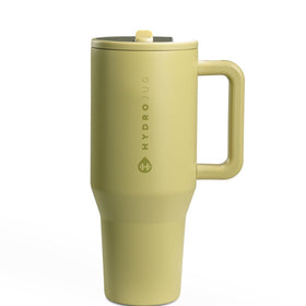 HydroJug Traveler 32oz with handle in olive, ideal for on-the-go hydration.