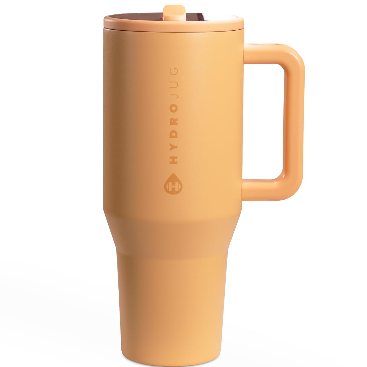 HydroJug Traveler 40 oz bottle with a comfortable handle for easy transport.