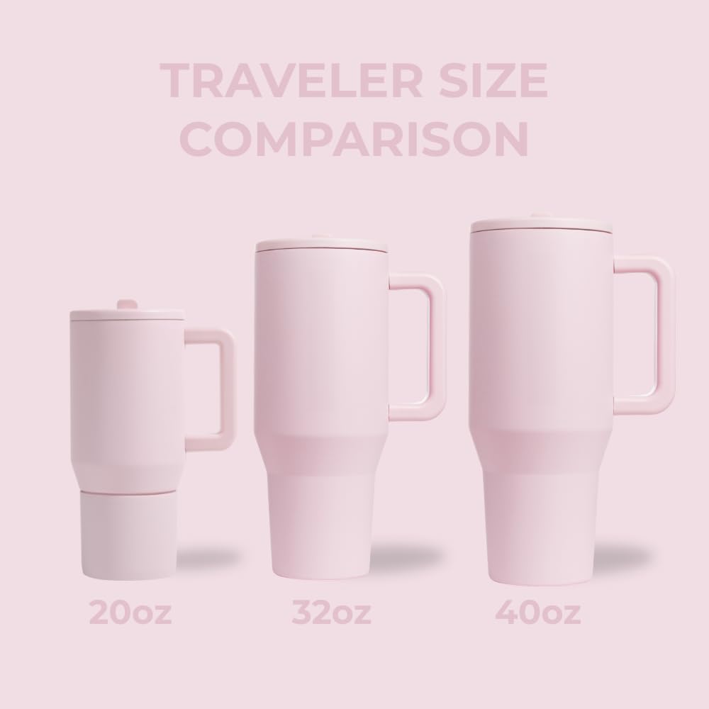 HydroJug Traveler ambidextrous lid allows smooth sipping for left or right-handed users.