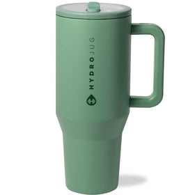 HydroJug Traveler bottle with handle enables easy on-the-go carrying.