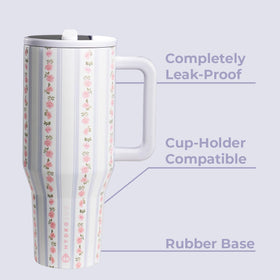 HydroJug Traveler circular flip straw for effortless sipping during commutes