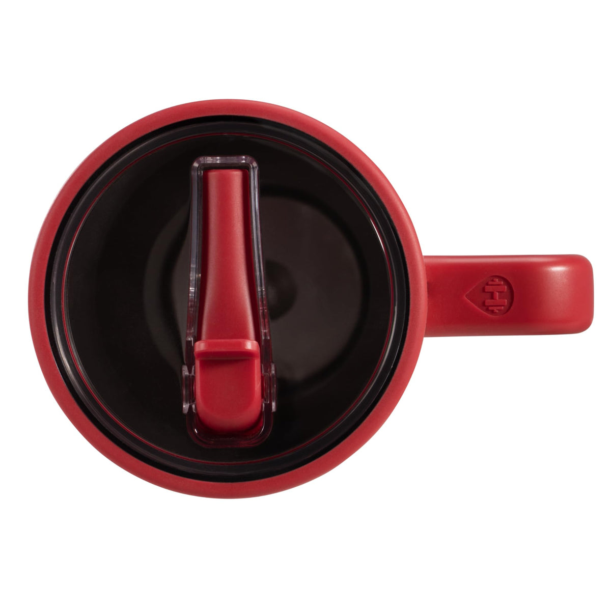 HydroJug Traveler circular flip straw for smooth sipping on the go.