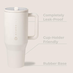 HydroJug Traveler with flip straw for quick sipping on the go
