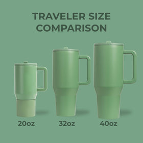 HydroJug Traveler stainless steel insulation preserves hot or cold drinks.