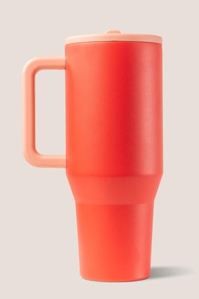 HydroJug Traveler stainless steel insulation keeps drinks cold or hot.