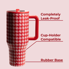HydroJug Traveler triple-wall insulation keeps beverages hot or cold longer.