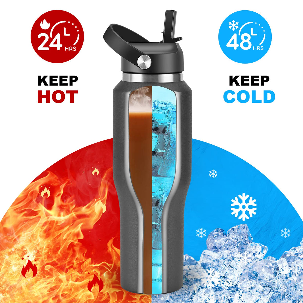 HYDROWION slim-design fits standard cup holders for travel