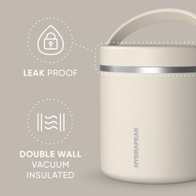 Hydrapeak stainless steel body preserves temperature and resists daily wear.