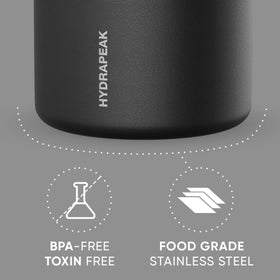 Hydrapeak 25oz stainless steel body ready for daily use and travel