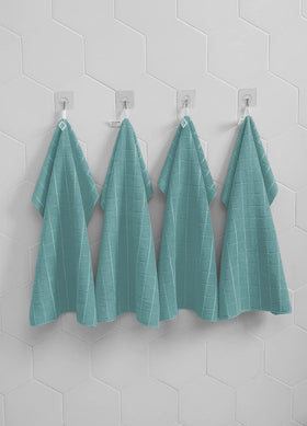 HYER KITCHEN towels feature durable stitching that helps them retain shape after washing.