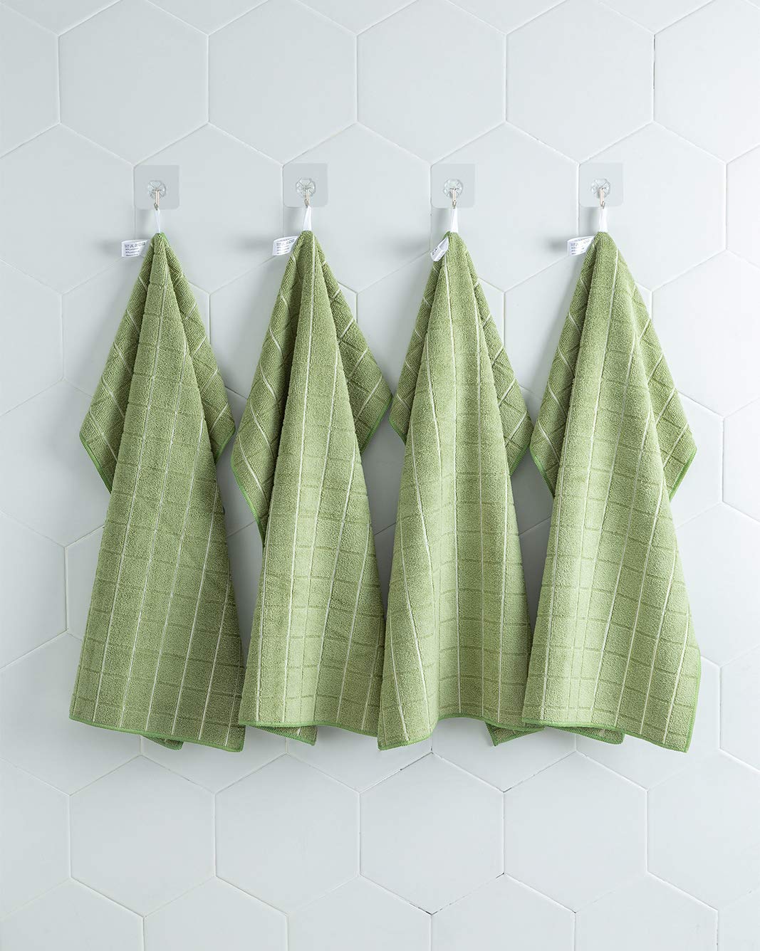 HYER KITCHEN durable stitching keeps towels in shape after washing
