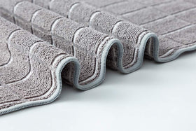 HYER KITCHEN lattice gray towels combine style with practical kitchen use.