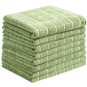 HYER KITCHEN microfiber dish towel lattice olive design for fast drying