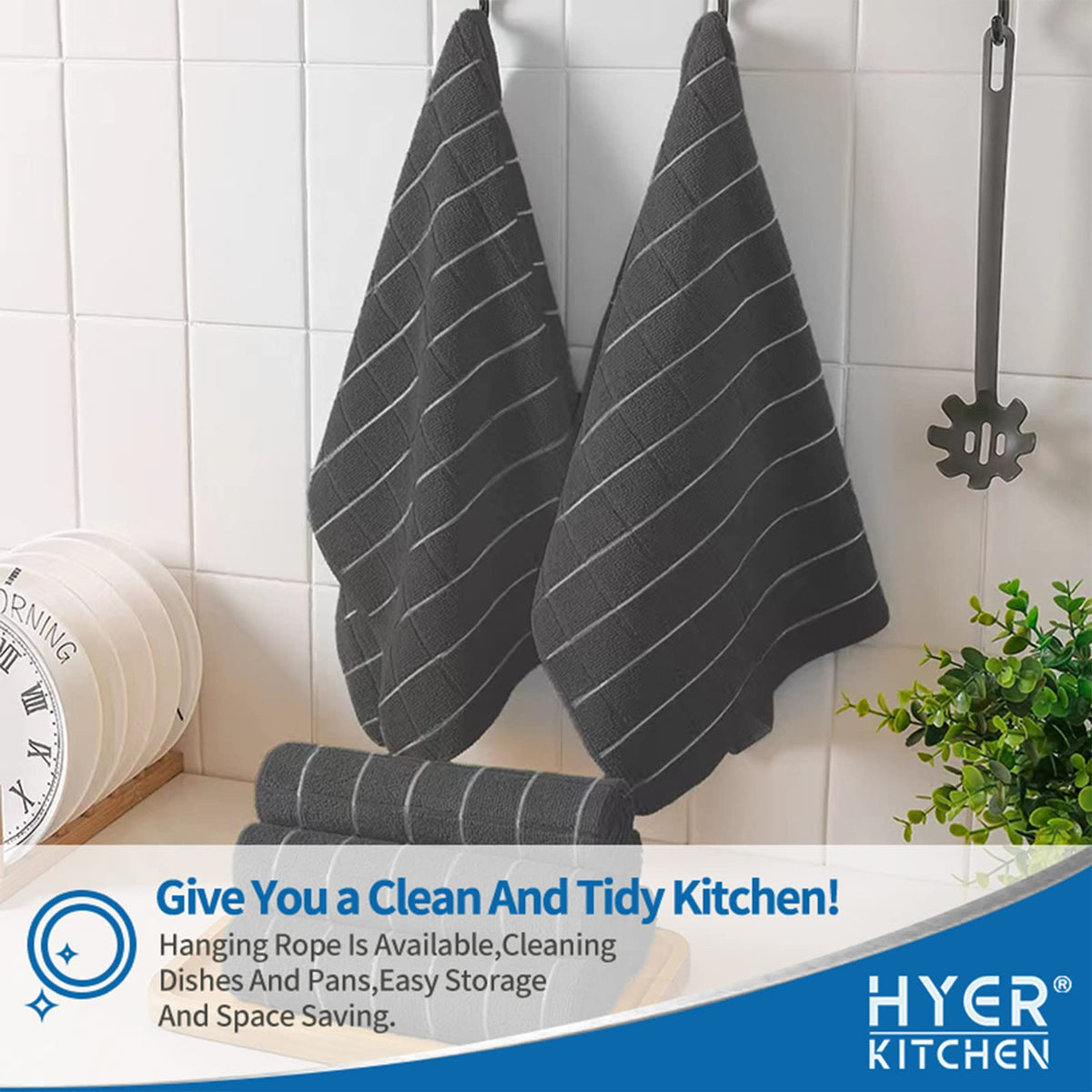 HYER KITCHEN machine washable and dryable for easy care