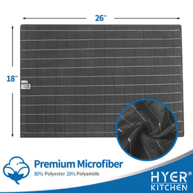 HYER KITCHEN soft plush microfiber towel for gentle drying