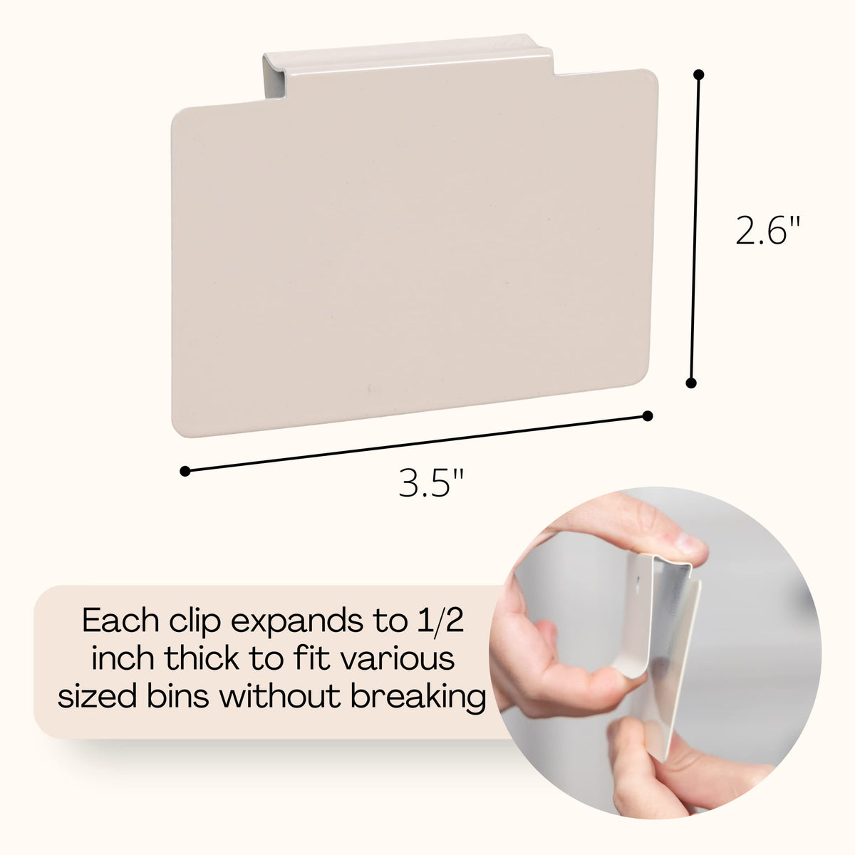 Cream marker included for reusable labeling with Hygge & Sage
