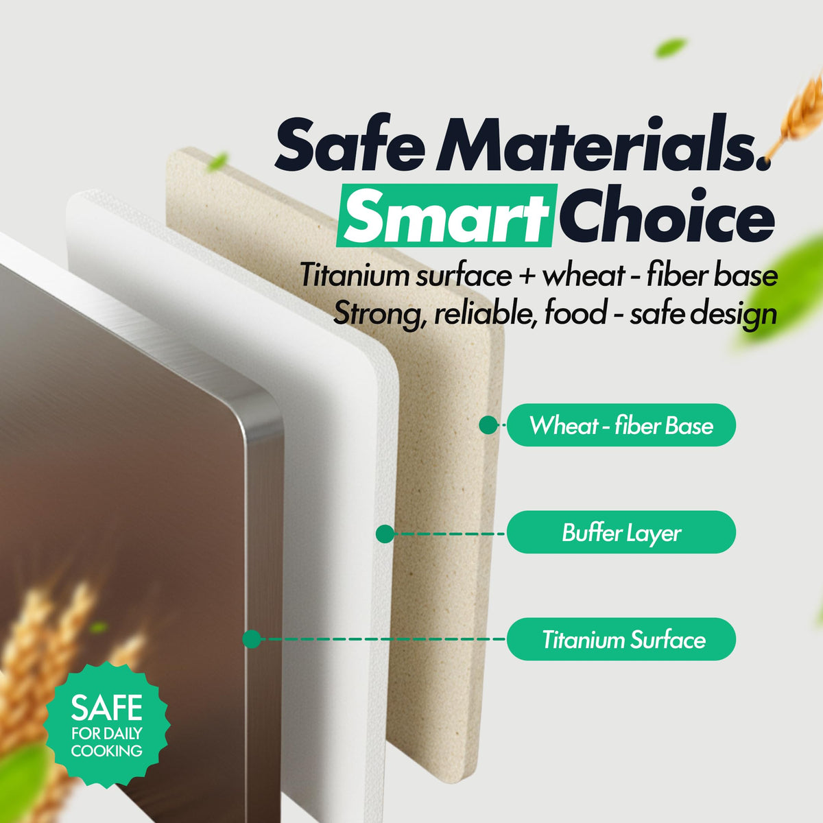 HYGIENISLIDE non-toxic materials support safe kitchen tasks