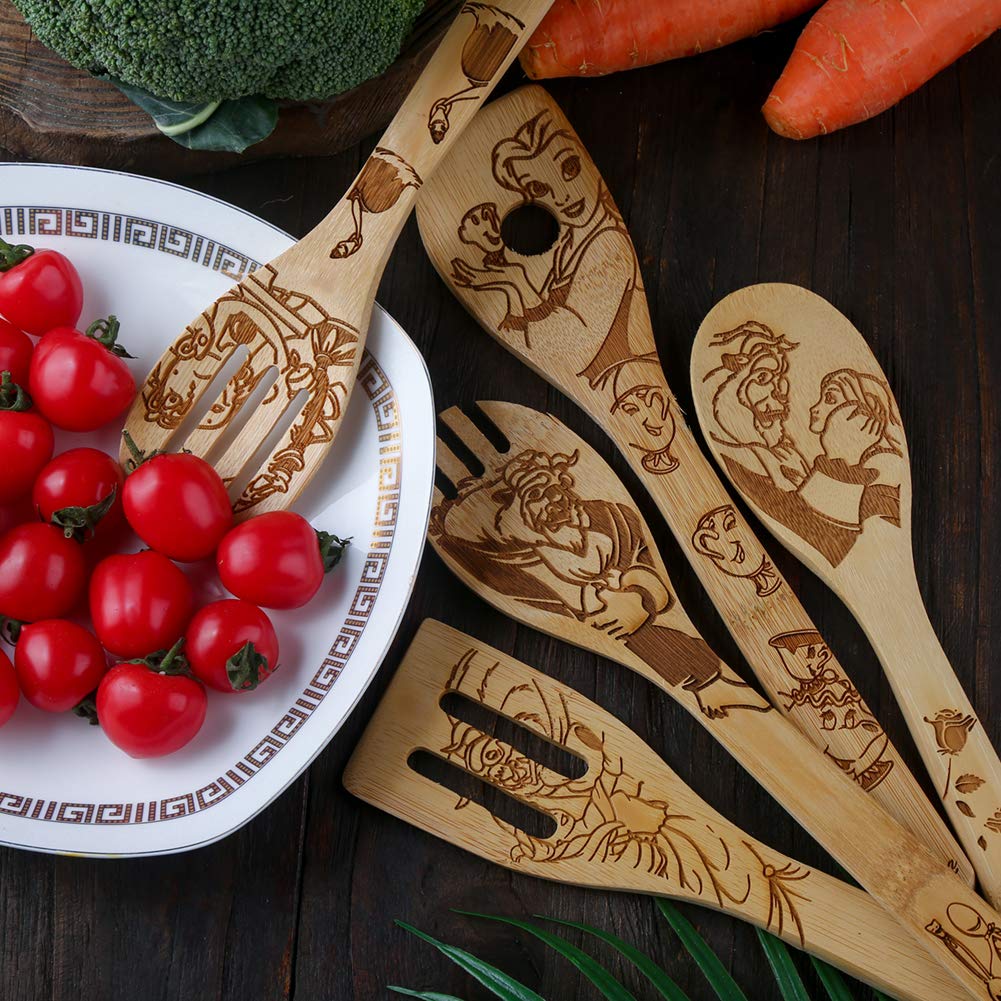 HYGNN five-piece set showcases burned wood texture in elegant gift-ready packaging.