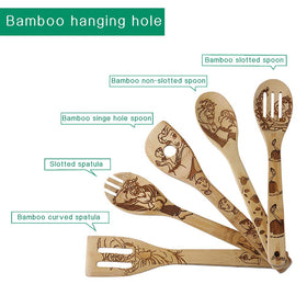 HYGNN slotted spatula in burned wood safeguards delicate cookware during flipping.