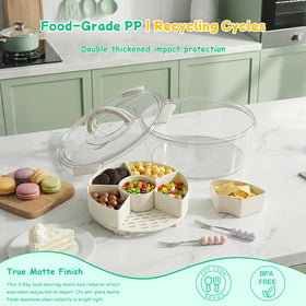HYLCWTH five ceramic-handle forks complete the portable meal set
