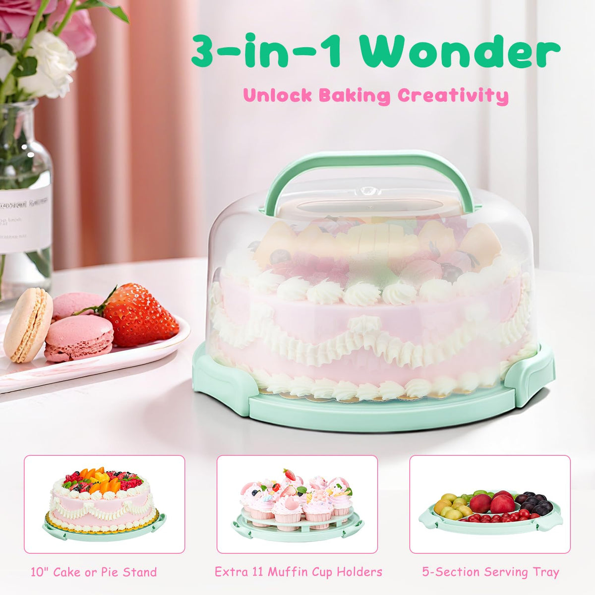 HYLCWTH round gold cake boards for elegant dessert presentation