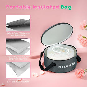 HYLCWTH three-snaps lid prevents spills during transport