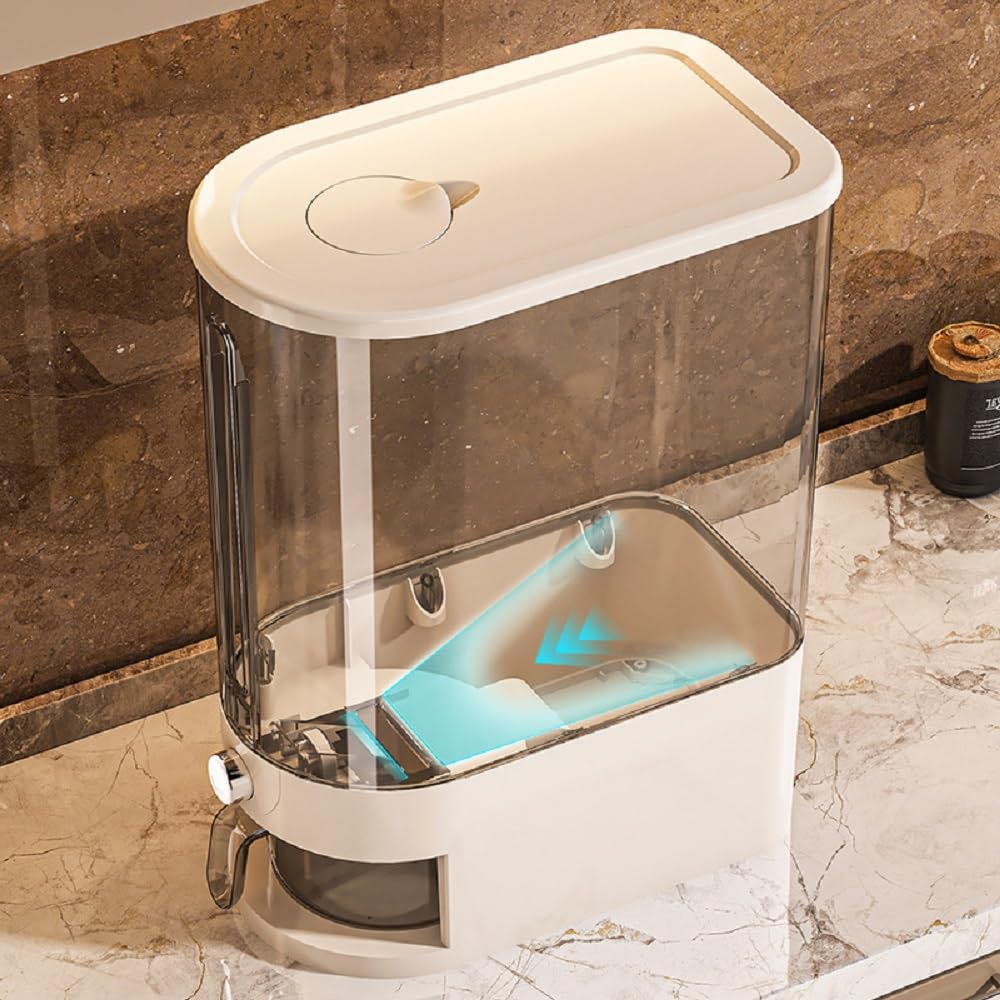 Auto dispense button enabling quick, measured portions without lid removal