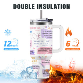 HYMONA 40oz tumbler for hot or cold drinks, designed to last all day