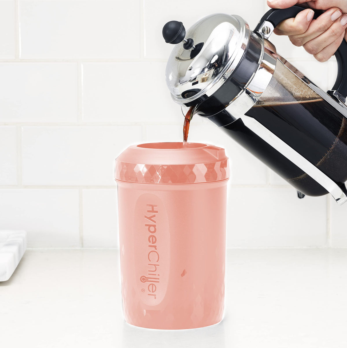 HyperChiller freeze-water-prepare image shows easy setup for quick chilling.