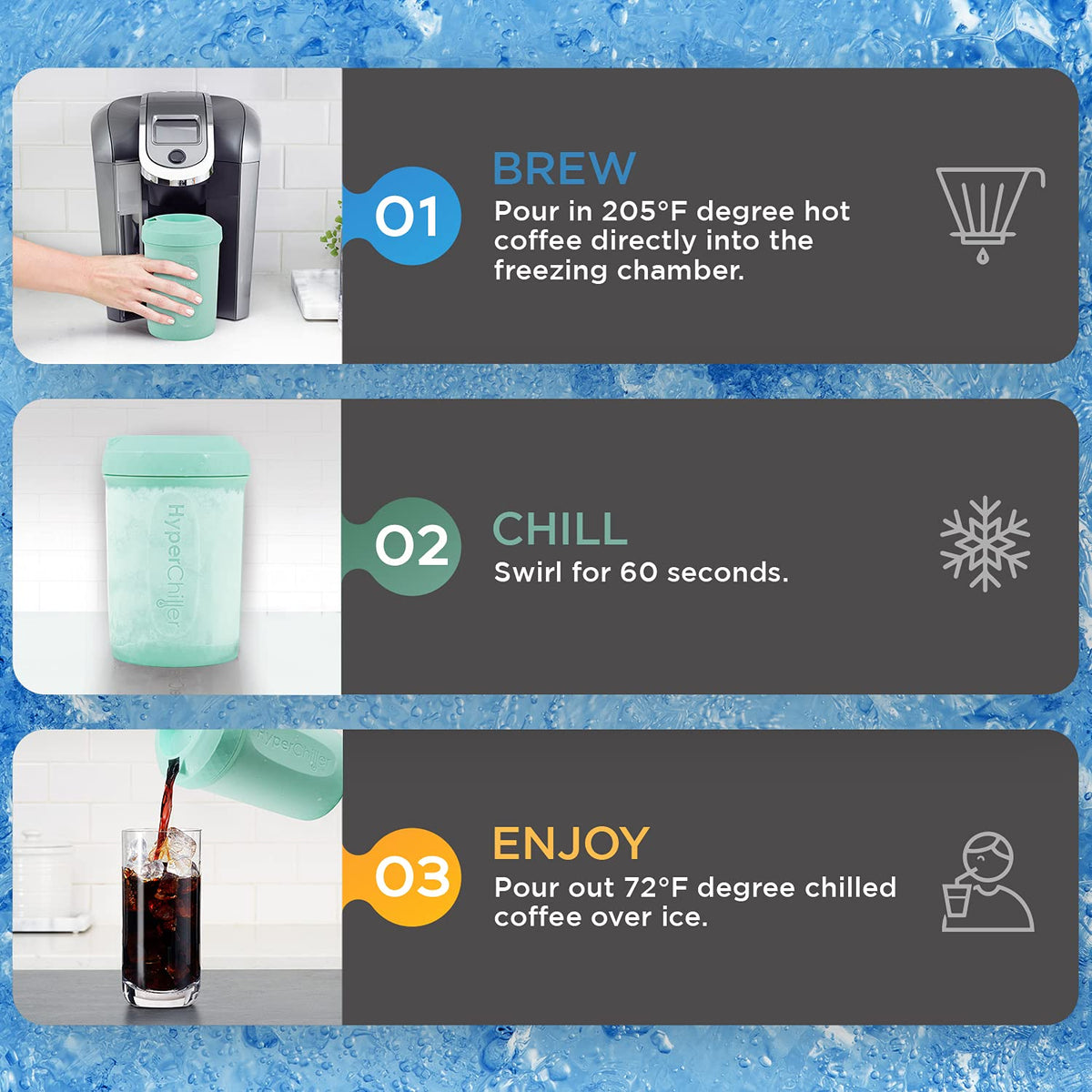 HyperChiller HC2M wine-chill keeps flavors while cooling wine without watering down.